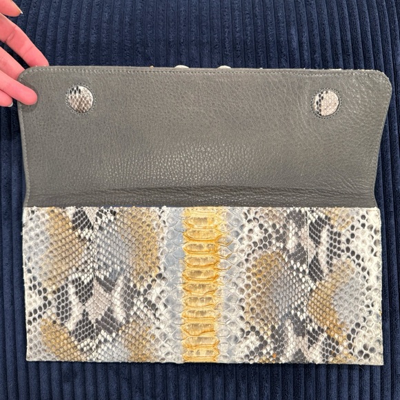 Carlos Falchi Python Clutch Bag - Picture 3 of 13